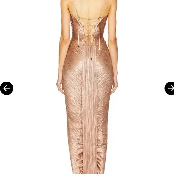 Maria Lucia Hohan “Lissandra” Gown – Creme Brulee – Size 40 (US 6) - Picture 3 of 10